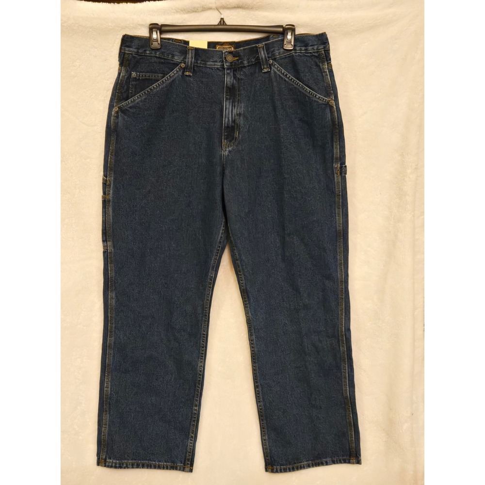 CE Schmidt 40x30 Mens Denim Utility Carpenter Work Jeans Relaxed Fit Blue NWT